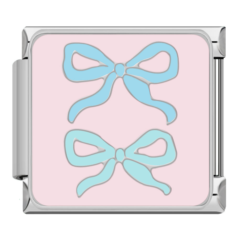 Pastell Schleifen Silber