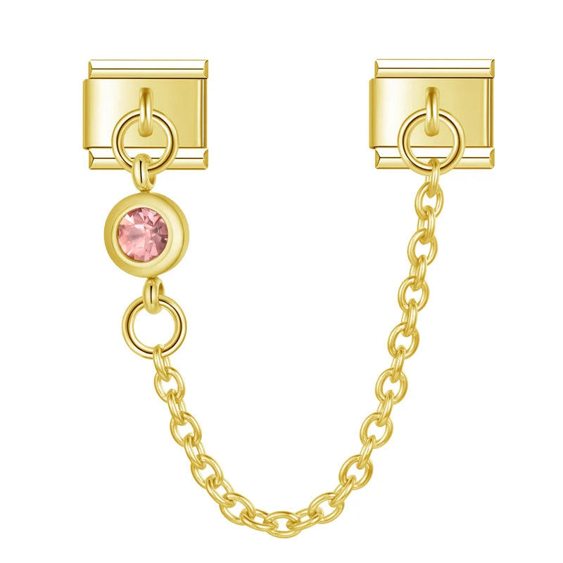 Emerald Charm-Kette Gold