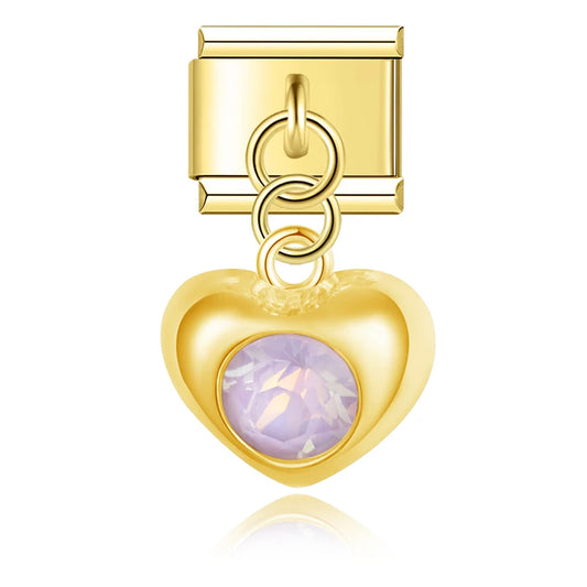 Heart Purple Pendant 2