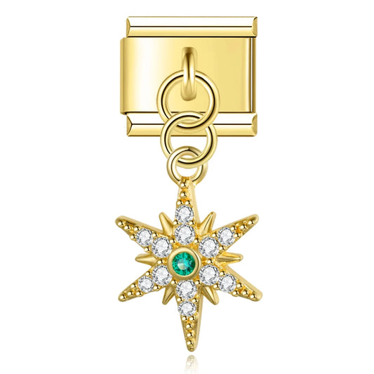 glitter star pendant