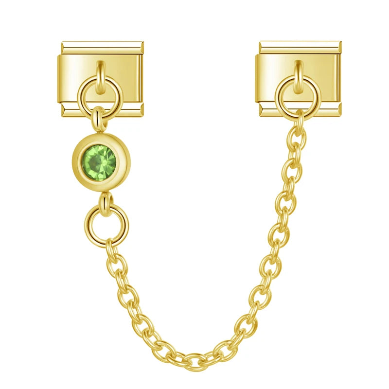 Emerald Charm-Kette Gold