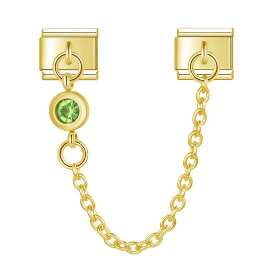 Emerald Charm-Kette Gold