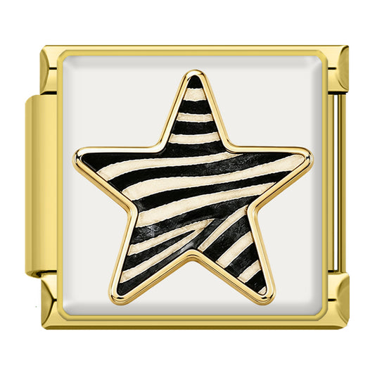 Zebra Stern Gold