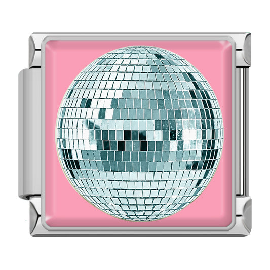 Silver disco ball