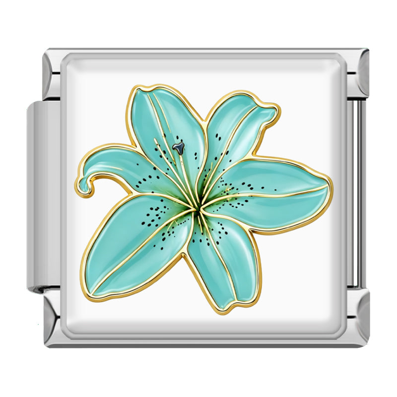 Türkise Lilienblüte