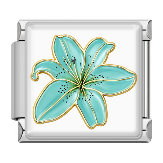 Türkise Lilienblüte