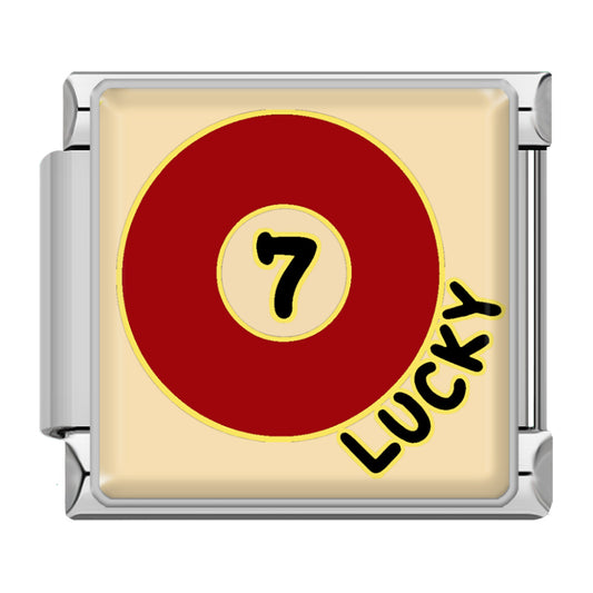 "Lucky" billiard ball silver