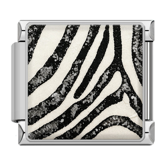 Zebra pattern silver