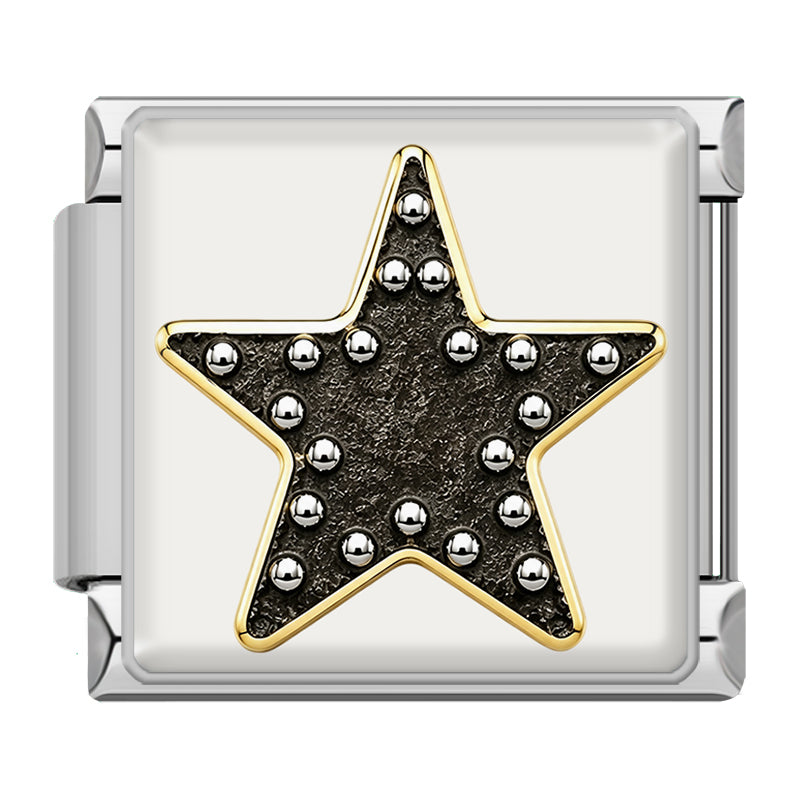 Silber gepunkteter Stern