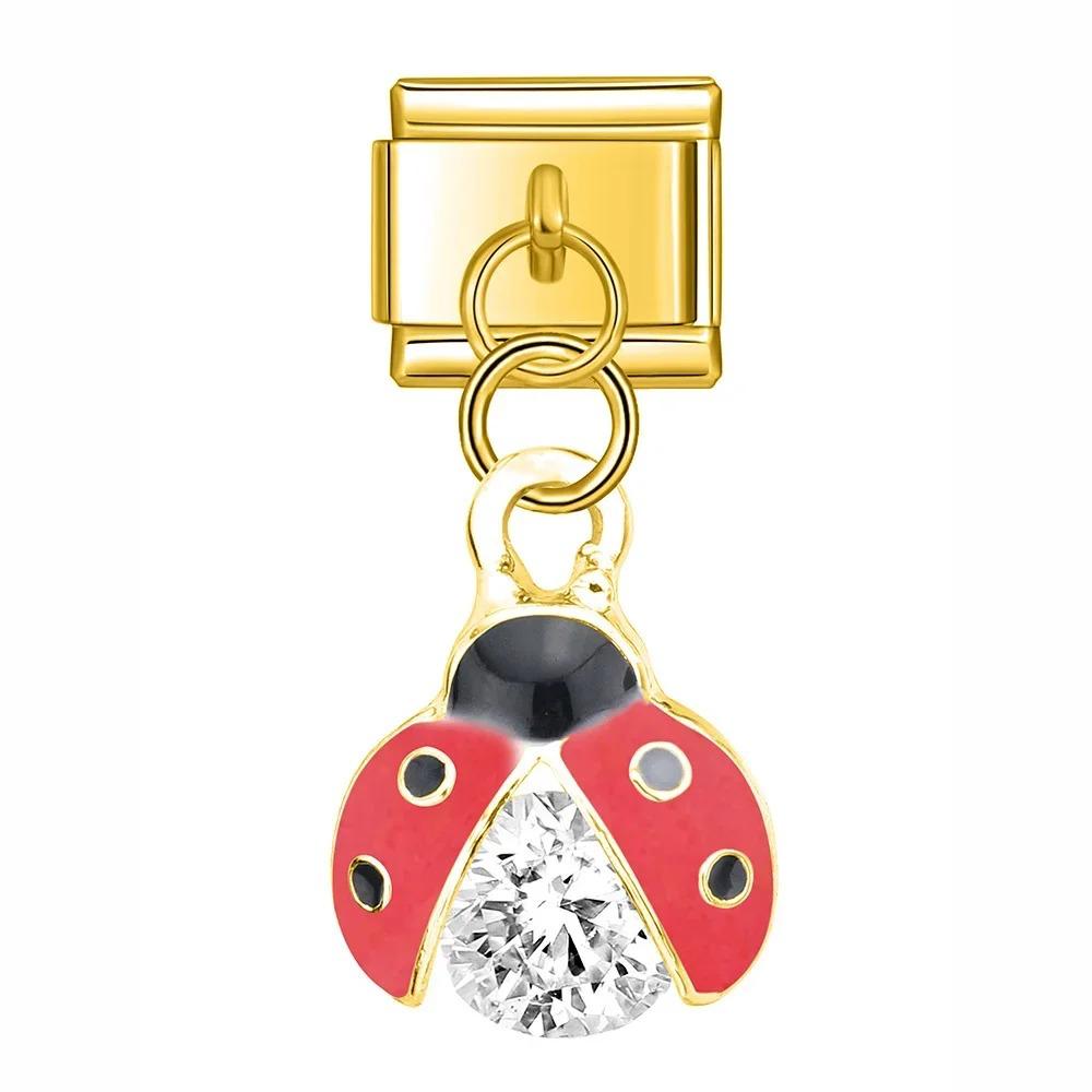 Ladybug pendant - red